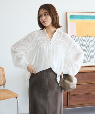 Green Parks ・ＥＬＥＮＣＡＲＥ　ＤＵＥ　シアーシャーリングシャツ Off White