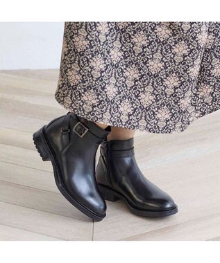 ing <ing>【WEB限定】クロスベルトデザインショートブーツ