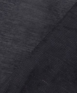 J.PRESS LADIES 【洗える】Sheer Vis リネン ノーカラー ブルゾン ネイビー系