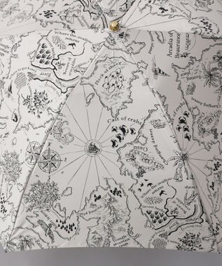 AURORA  Beaurance （ビューランス） オリジナルプリント雨傘（折り畳み・ミニ傘） クリーム