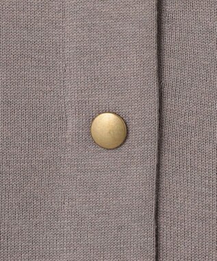 23区 L 【SLOW/一部店舗限定】コットンシルク ニットブルゾン ライトグレー系