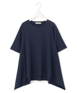 ICB L 【接触冷感・洗える】グレースジャージー デザインプルオーバー ネイビー系