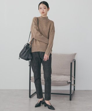 AMERICAN HOLIC モックネックコクーンニットプルオーバー Beige