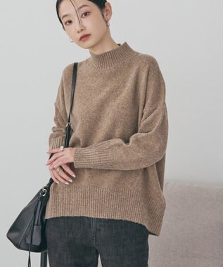 AMERICAN HOLIC モックネックコクーンニットプルオーバー Beige