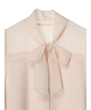 earth music&ecology シアードッキングブラウス Orange