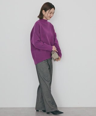 AMERICAN HOLIC モックネックコクーンニットプルオーバー Purple