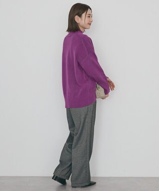 AMERICAN HOLIC モックネックコクーンニットプルオーバー Purple