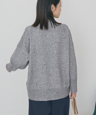 AMERICAN HOLIC モックネックコクーンニットプルオーバー Gray Mixture