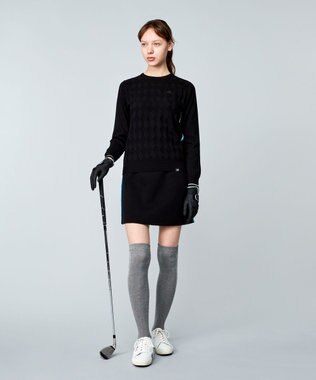 23区GOLF 嬉しいセット企画【ニット＋リバーシブルスカート】【WOMEN】 カラーニットアップ ネイビー系