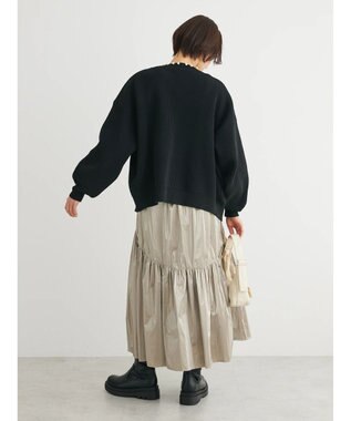 Green Parks ・ＥＬＥＮＣＡＲＥ　ＤＵＥパールトッパーカーディガン Black