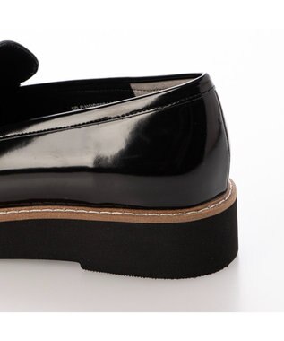MODE ET JACOMO <carino>【レイン対応】【2WAY】厚底タッセルローファー ブラック
