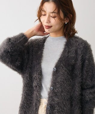 Green Parks シャギーＶネックカーディガン