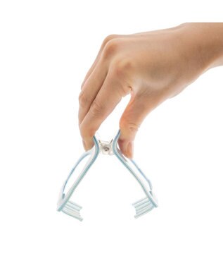 Mother garden しろたん シルエット バンスクリップ 《正面》 ライトブルー