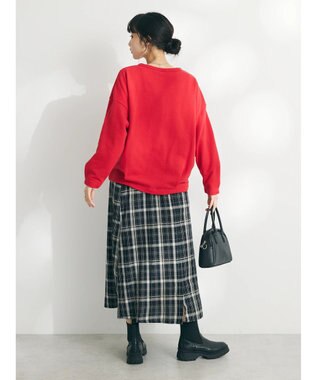 CRAFT STANDARD BOUTIQUE 裏毛リングドットカーディガン Red