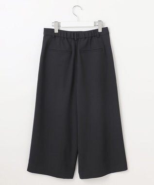 J.PRESS LADIES L 【洗える】Crispyツイル クロップド パンツ ブラック系