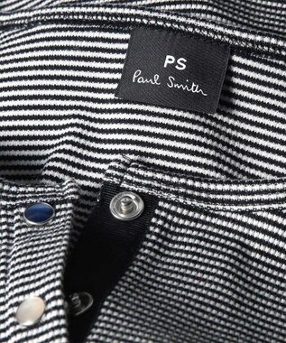 Paul Smith ボーダー ハーフスリーブ カーディガン ブラック
