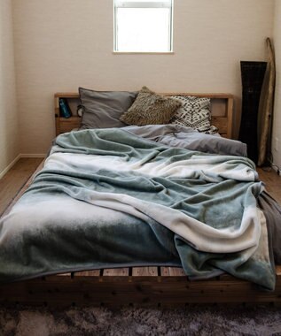 LOOM&SPOOL FOL綿毛布ダブル／カーキ カーキ