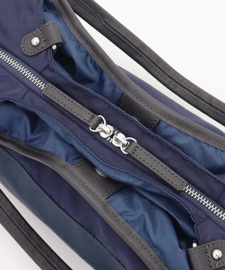 Y'SACCS シワナイロン2WAYトートバッグ Sサイズ ネイビー