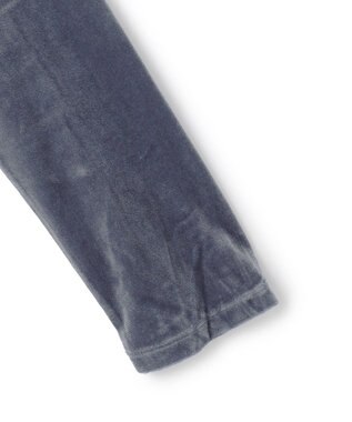 UNFILO ストレッチ ベロアロンT ブルーグレー
