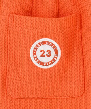 23区GOLF 【WOMEN】ヘリンボンジャージスカート オレンジ系