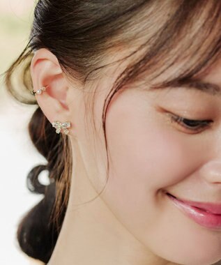 Tiaclasse 【選べる2種類】パールイヤーカフ ゴールドＡ