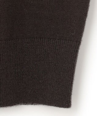 23区 S 【洗える】セミウーステッドウール パフスリーブ ニット ダークブラウン系