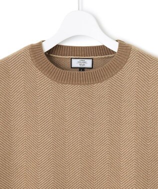 J.PRESS YORK STREET 【WOMEN】ヘリンボーンニットベスト ベージュ系3