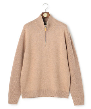 J.PRESS MEN 【KING SIZE】【Cash Lamb's Wool】ハーフジップ ニット_25年モデル ベージュ系