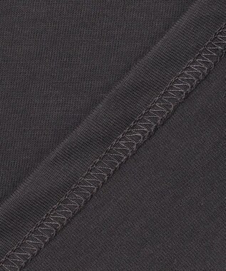 ANY 【UVケア】アソートロゴプリント ロングスリーブTシャツ チャコール×カレッジロゴ