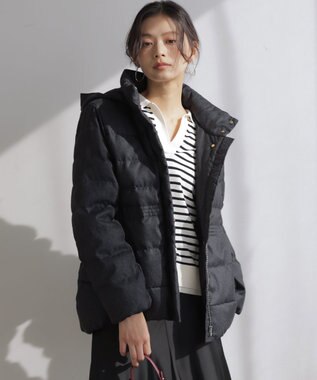 組曲 S ライトタフタショート ダウン チャコールツイード系5