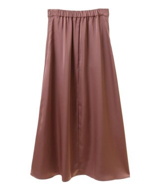Green Parks ・Ｐｅｔｉｔ　Ｆｌｅｕｒ　サテンフレアスカート Pink