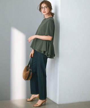 23区 【洗える】23区DENIM ボーイズテーパード パンツ ネイビー系