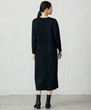 自由区 【カタログ掲載】TWダンボールジャージ ワンピース ネイビー