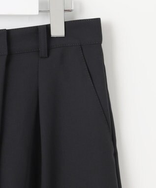 J.PRESS LADIES L 【洗える】Crispyツイル クロップド パンツ ブラック系