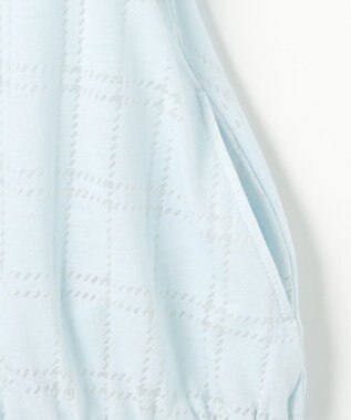 組曲 KIDS 【110-140㎝】【UVケア】オパールチェック パーカー サックスブルー系