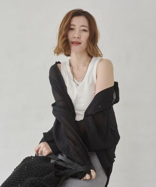 WEGO 【カップ付き】接触冷感なちゅ盛れカップインタンクトップ ホワイト