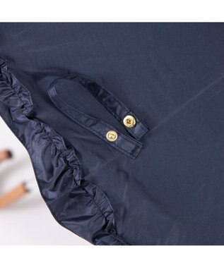 UNBILLION カシュネ cachenez / 【晴雨兼用】【日傘】 【UV カット率99.999.9％以上】PUビッグフリルトップレス折りたたみ傘 ネイビー