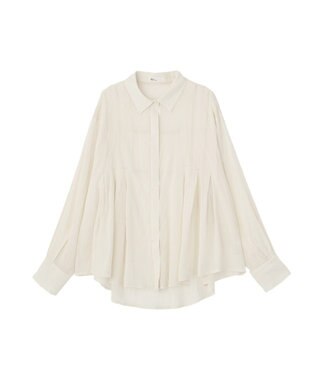 CRAFT STANDARD BOUTIQUE ヴィンテージボイルタックフレアシャツ Off White