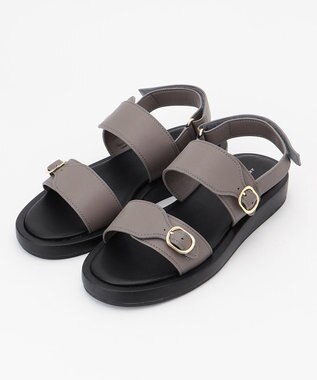 J.PRESS LADIES ベルト サンダル グレー系