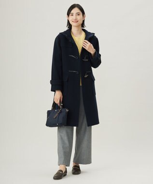 J.PRESS LADIES 【洗える】チェルビック セミワイド パンツ グレー系