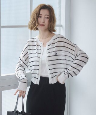 WEGO U.S. POLO ASSN.別注 シアーカーデ ホワイトボーダー