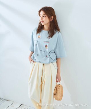 OP／FILA 【Ocean Pacific×ハローキティ】ラッシュTシャツ グレー