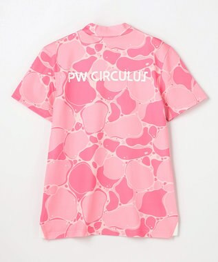 PW CIRCULUS 【MEN】WATER SURFACE プリントモックネックT ゴルフウェア レディース ピンク系5