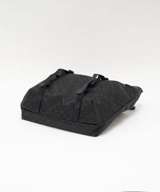 russet ナイロンジャガードメタルバックルショルダーバッグ L(CE-1656) Trv-Black