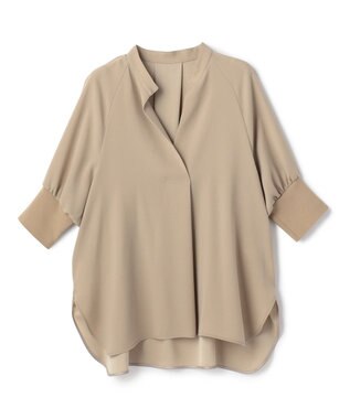 BEIGE， FLEUR / ドレープニット カフスブラウス Beige