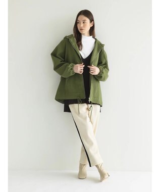 CRAFT STANDARD BOUTIQUE 【2点セット】洗える 60/2 14G片畦Vネックベスト+ロンTEE SET Black