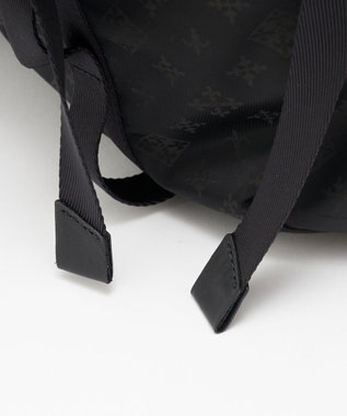 russet ナイロンジャガードメタルバックルショルダーバッグ L(CE-1656) Trv-Black