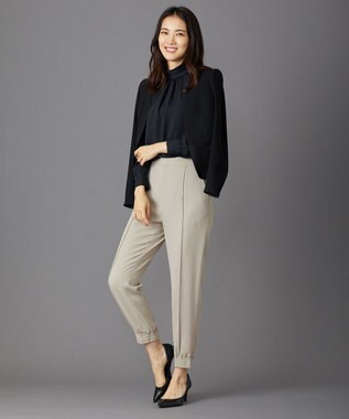 BEIGE， 【L-size】EVA / ハイネックロングスリーブブラウス Black