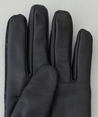 GOTAIRIKU 【スマホ対応】CANONICO×シープレザーコンビグローブ ネイビー系4