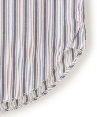 J.PRESS MEN オーガニックコットン ダブルチューブマルチストライプ シャツ ブルー系1